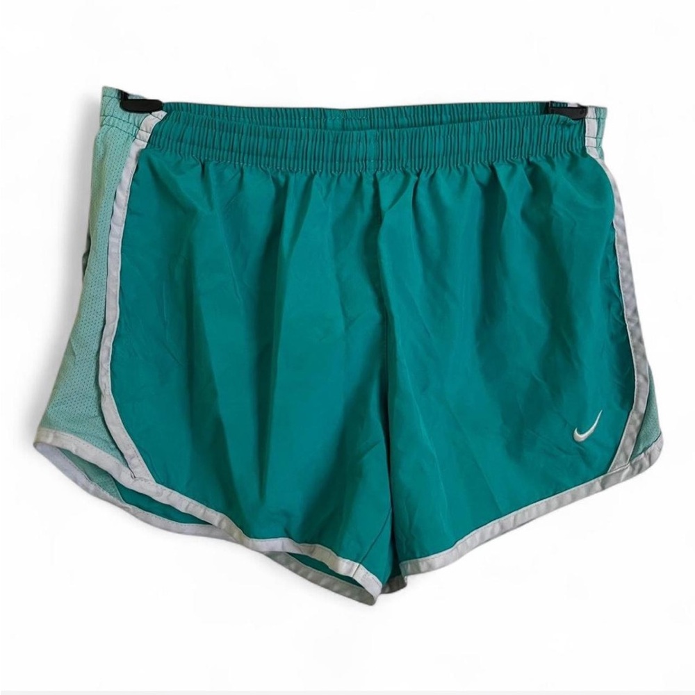 Nike Women's Teal blue green white Running Shorts